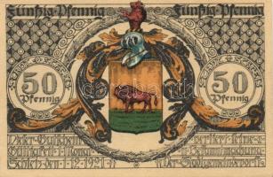 Német Birodalom/Weimari Köztársaság/Schleiz 1921. 50Pf(8x)8klf db, teljes sor T:I