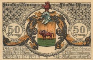 Német Birodalom/Weimari Köztársaság/Schleiz 1921. 50Pf(8x)8klf db, teljes sor T:I