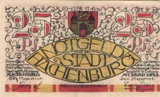 Német Birodalom/Weimari Köztársaság/Hachenburg 1921. 10Pf(2x)+25Pf(2x)+50Pf(3x)7klf db, teljes sor T...