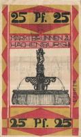 Német Birodalom/Weimari Köztársaság/Hachenburg 1921. 10Pf(2x)+25Pf(2x)+50Pf(3x)7klf db, teljes sor T...