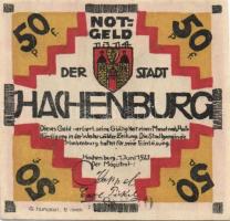 Német Birodalom/Weimari Köztársaság/Hachenburg 1921. 10Pf(2x)+25Pf(2x)+50Pf(3x)7klf db, teljes sor T...