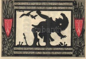 Német Birodalom/Weimari Köztársaság/Detmold 1920. 50Pf(10x)10klf db, teljes sor eredeti csomagolásba...