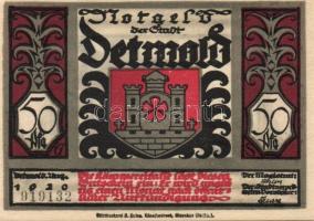 Német Birodalom/Weimari Köztársaság/Detmold 1920. 50Pf(10x)10klf db, teljes sor eredeti csomagolásba...