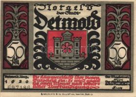 Német Birodalom/Weimari Köztársaság/Detmold 1920. 50Pf(10x)10klf db, teljes sor eredeti csomagolásba...