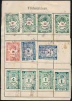 cca 1925-1927 Budapest Székesfőváros Cipész Ipartestület tagsági bélyegek