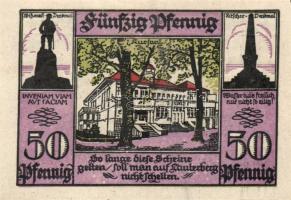 Német Birodalom/Weimari Köztársaság/Lauterberg 1921. 25Pf+50Pf+75Pf+100Pf+300Pf 5klf db, teljes sor ...