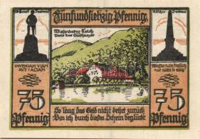 Német Birodalom/Weimari Köztársaság/Lauterberg 1921. 25Pf+50Pf+75Pf+100Pf+300Pf 5klf db, teljes sor ...