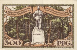 Német Birodalom/Weimari Köztársaság/Lauterberg 1921. 25Pf+50Pf+75Pf+100Pf+300Pf 5klf db, teljes sor ...