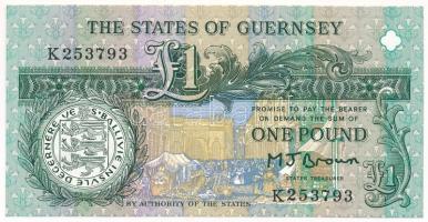 Guernsey DN (1980-1989) 1P "Brown" T:AU Guernsey ND (1980-1989) 1 Pound "Brown" C:AU Krause P#48b