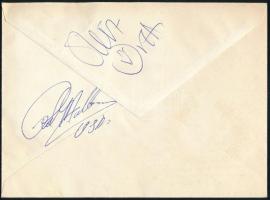 1980 Moszkvai Olimpia FDC rajta világhírű sportolók, olimpikonok, közötte amerikaiak autográf aláírá...