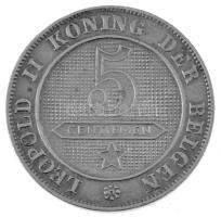 Belgium 1898. 5c Cu-Ni "DER BELGEN" körirat T:XF Belgium 1898. 5 Centimes Cu-Ni "DER ...