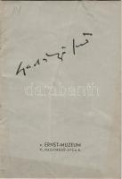 Gadányi Jenő kiállítási katalógusa 1948 Ernst Múzeum
