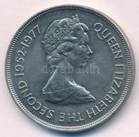 Gibraltár 1977. 25p Cu-Ni "II. Erzsébet / Ezüstjubileum" T:AU Gibraltar 1977. 25 Pence Cu-Ni "Elizabeth II / Silver Jubilee" C:AU Krause KM#10