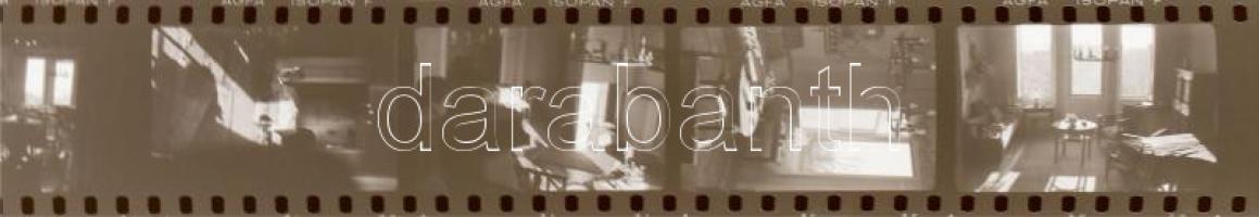 Régi lakásbelsők, 9 db negatív kocka