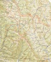 1940 Kárpátalja térképe a Magyarországhoz visszacsatolt területekkel, 1 : 200.000, Bp., M. Kir. Honv...