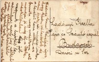 Káloz, utca részlet a református templommal és iskolával. photo (Rb)