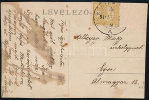 cca 1910 Tápiószentmárton, lovas huszárok, megírt fotólap, 9×13 cm