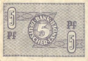 NSZK/Bank Deutscher Länder DN(1948) 5Pf főtípus + jobbik variáns + 10Pf főtípus T:II,II-,III