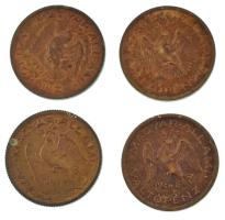 1946-1950. 20f tombak (4xklf) T:AU,XF
Adamo F4