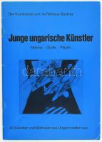 Junge ungarische Künstler. 40 Künstler und Bildhauer aus Ungarn stellen aus. Gauting, 1983. Firma Artex Artbureau. Német nyelvű kiállítási katalógus. Kiadói tűzött papírkötésben.