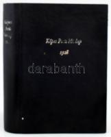 1928-1939 A Képes Pesti Hírlap egybekötött számai, L. - LXI. évfolyamokból (nem teljesek). Műbőr-köt...