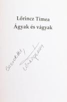 Lőrincz Tímea: Ágyak és vágyak. DEDIKÁLT! Lengerich, 2008., Silver Shark Productions. Kiadói papírkö...