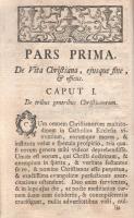 (Bona, Giovanni): 
Principia et documenta vitae Christianae.
[Eger] Agriae, 1760. Typis Caroli Jos...