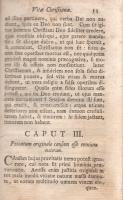 (Bona, Giovanni): 
Principia et documenta vitae Christianae.
[Eger] Agriae, 1760. Typis Caroli Jos...