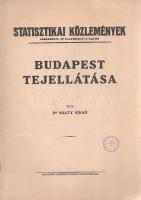 Solty Ernő: 
Budapest tejellátása.
Budapest, [1938]. Budapest Székesfővárosi Statisztikai Hivatala...