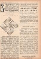 [Folyóirat] Tündérujjak. Magyar kézimunka újság. Szerkesztik. Szegedy Ila és W. Bartha Emma. Megjele...