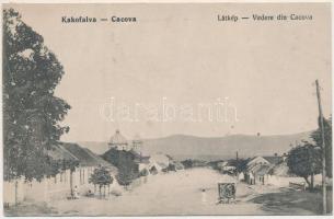 1917 Kakova, Aranyosivánfalva, Kákófalva, Gradinari; látkép / vedere / general view (fa)