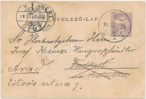 1900 Biharfüred, Stana de Vale, Stina de Vale; látkép, kápolna. Süssmann L. kiadása / general view, ...