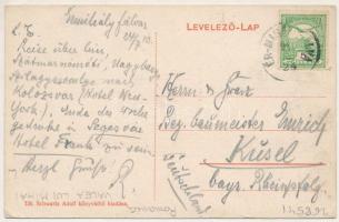 1910 Érmihályfalva, Valea lui Mihai; Érmelléki Hitelbank, vasútállomás. Schwartz Adolf kiadása / loa...