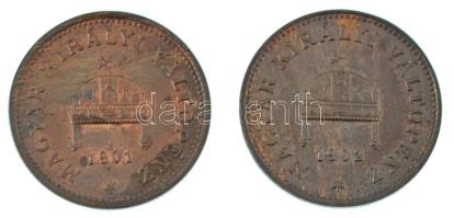 1901-1902KB 1f bronz (2xklf) T:UNC,AU Adamo K1