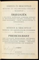 1914 Bárdos és Brachfeld Műszaki és Villamossági Vállalat, Budapest. Árjegyzék a malomipar, mindenne...