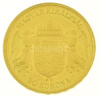 1905KB 20K Au "Ferenc József" Körmöcbánya (6,78g/0.900) T:AU,XF / Hungary 1905KB 20 Korona...