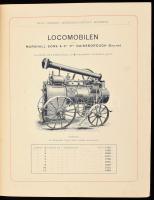 cca 1900-1910 Hugo Graepel Mühlenbauanstalt Budapest malompari vállalat katalógusa / árjegyzéke, számos szövegközti és egészoldalas illusztrációval, német nyelven. Kiadói dekoratív, aranyozott félvászon-kötésben, kopottas borítóval, néhány kissé foltos lappal, az elülső szennylap és a címlap hiányzik.