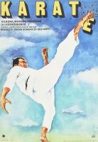 1977 Karate világbajnokság Tokióban, japán film plakátja, hajtva, jó állapotban, 57,5×40,5 cm