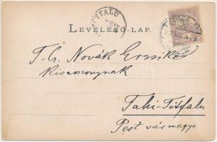 1900 Segesvár, Schässburg, Sighisoara; Piac. Fritz Teutsch kiadása / market (EB)