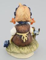 Goebel / Hummel virágos kislány, "The botanist" kézzel festett, jelzett, hibátlan, eredeti...