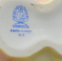 Herendi madár pár. Kézzel festett, jelzett, hibátlan, leírással 12x5 cm