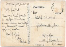 1925 Apold, Trappold; Kirchenburg. Ostlandsdeutschenhilfe / Szász evangélikus vártemplom / Lutheran ...