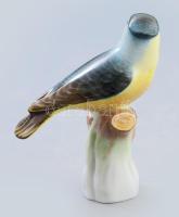 Herendi madár 5046. Kézzel festett, jelzett, hibátlan, leírással m:11 cm