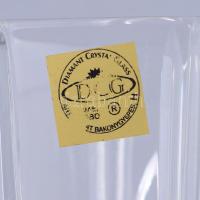 Bakonygyepesi ólomkristály váza. Címkével jelzett, m: 25,5 cm