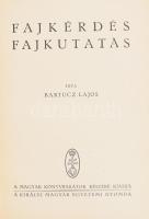 Bartucz Lajos: Fajkérdés, fajkutatás. Bp.,[1935.], Kir. M. Egyetemi Nyomda, 322+2 p.+16 t. Kiadói egészvászon kötésben.