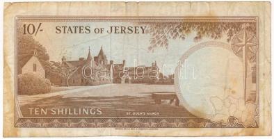 Jersey 1963. 10Sh T:F kis beszakadás, foltok
Jersey 1963. 10 Shilling C:F small tear, spotted
Krau...