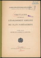 Circulaire concernant L'Établissement simplifié des plans d'aménagement. Publiée Par le Mi...