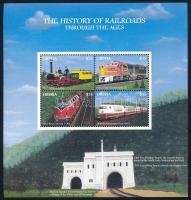 Mozdonyok a világ minden tájáról (VI.) kisív, Locomotices around the world (VI.) mini sheet