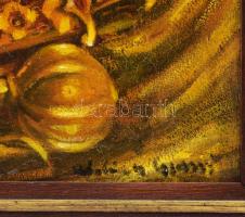 Rádóczy Gyarmathy Gábor (1943-): Tőke. Olaj, vászon. Jelezve jobbra lent. Reprodukálva: Feledy Baláz...