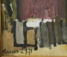 Bencze László (1907-1992): Tél. Tempera, farost, jelezve balra lent. Hátoldalán Képcsarnok Vállalat ...